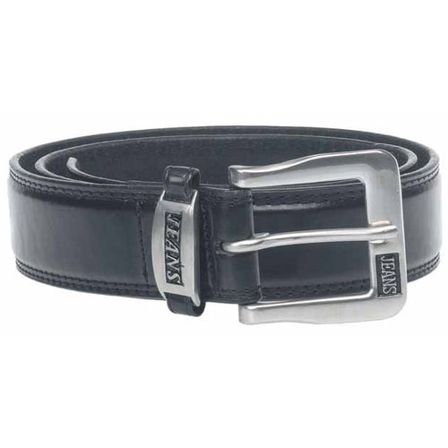 D555 Kenny Jeans Logo Belt Black